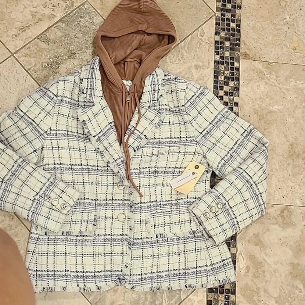 Anthropologie Tweed Dickie Blazer - Picture 6 of 14